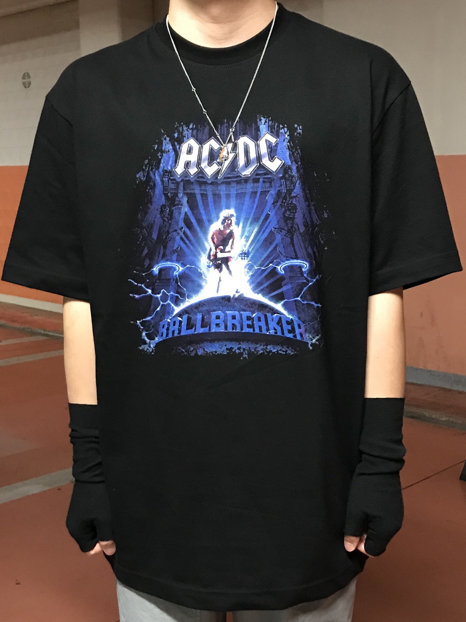 ACDC 티셔츠 볼브레이커 반팔 락밴드 오버핏 티셔츠 (남여공용)