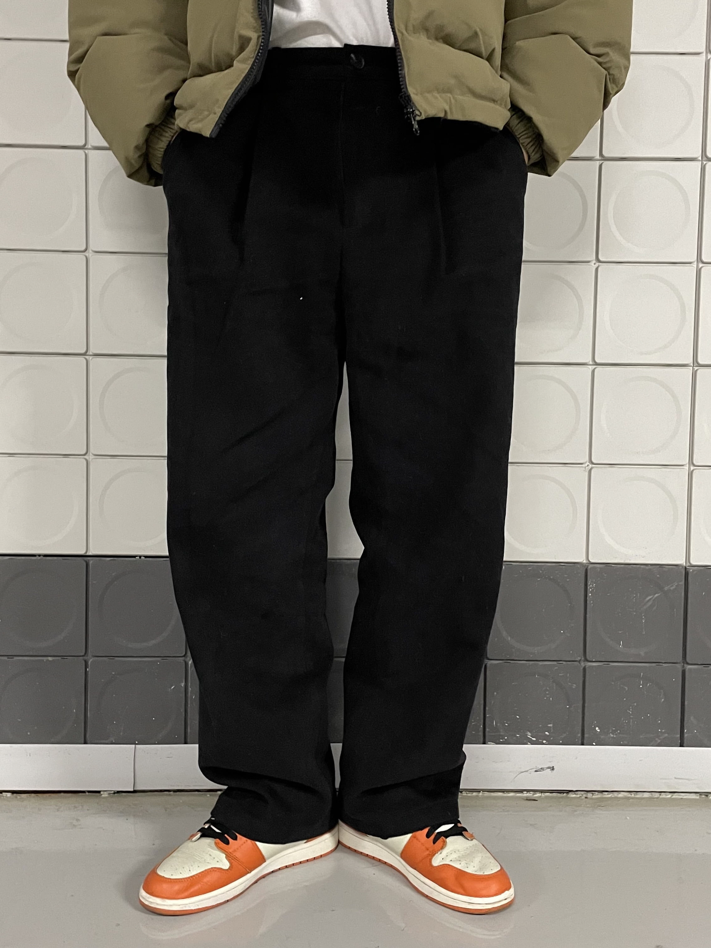 트윌 원턱 와이드 팬츠 (3color)
